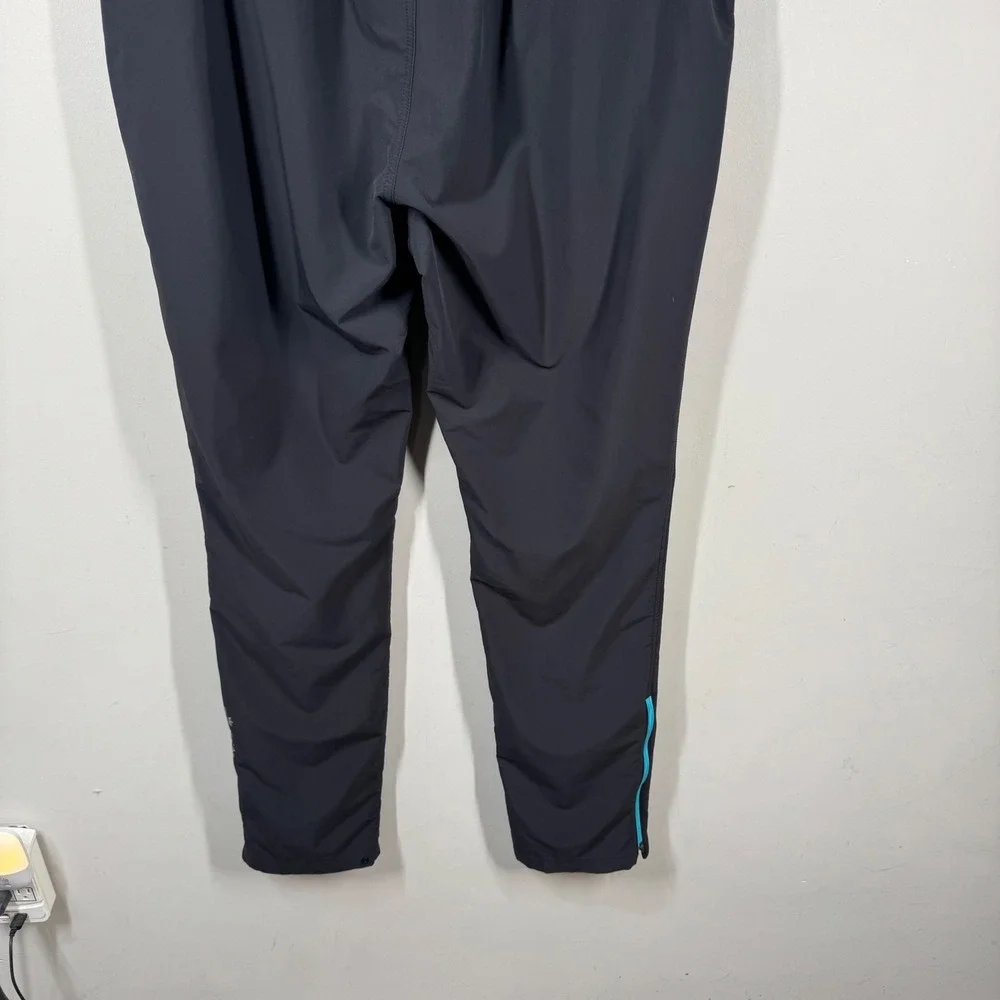 Peter Millar Crown Sport Mens XLT Black Turquoise Active Track Pants MS18EB29BT